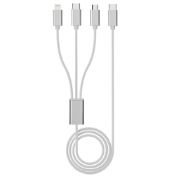 Câble 3 en 1 USB-C CAB3IN1_2M_WHT VORTEX ELECTRONICS