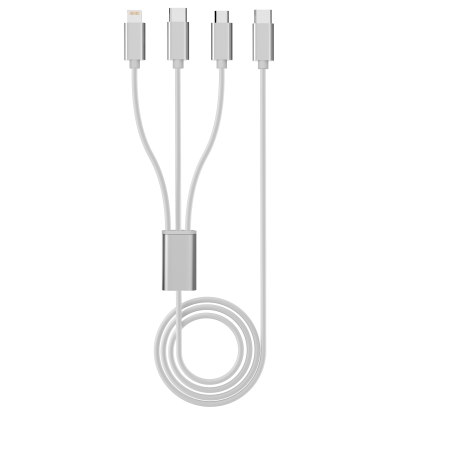 Câble 3 en 1 USB-C CAB3IN1_2M_WHT VORTEX ELECTRONICS