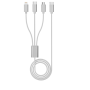Câble 3 en 1 USB-C CAB3IN1_2M_WHT VORTEX ELECTRONICS