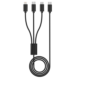 Câble 3 en 1 USB-A CAB3IN1_2M_BLK VORTEX ELECTRONICS