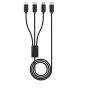 Câble 3 en 1 USB-A CAB3IN1_2M_BLK VORTEX ELECTRONICS