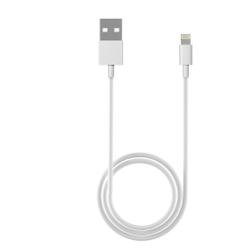 Câble USB-A vers Lightning CAB_1ALIT_WHT VORTEX ELECTRONICS