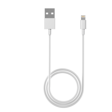 Câble USB-A vers Lightning CAB_1ALIT_WHT VORTEX ELECTRONICS